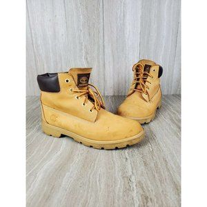 Timberland Lace Up Classic Boots Tan Boys Waterproof Size 6 1/2  #10960
